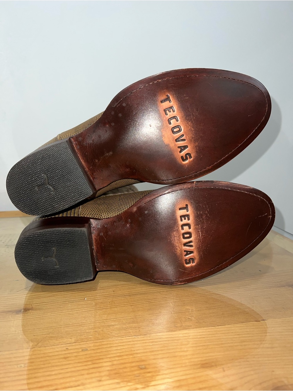 Tecovas Nolan Burnt Cedar Lizard Western Boots size 8.5 - Picture 5 of 6